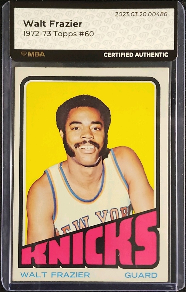 1972 Topps Basketball Walt Frazier #60 MBA AUTH