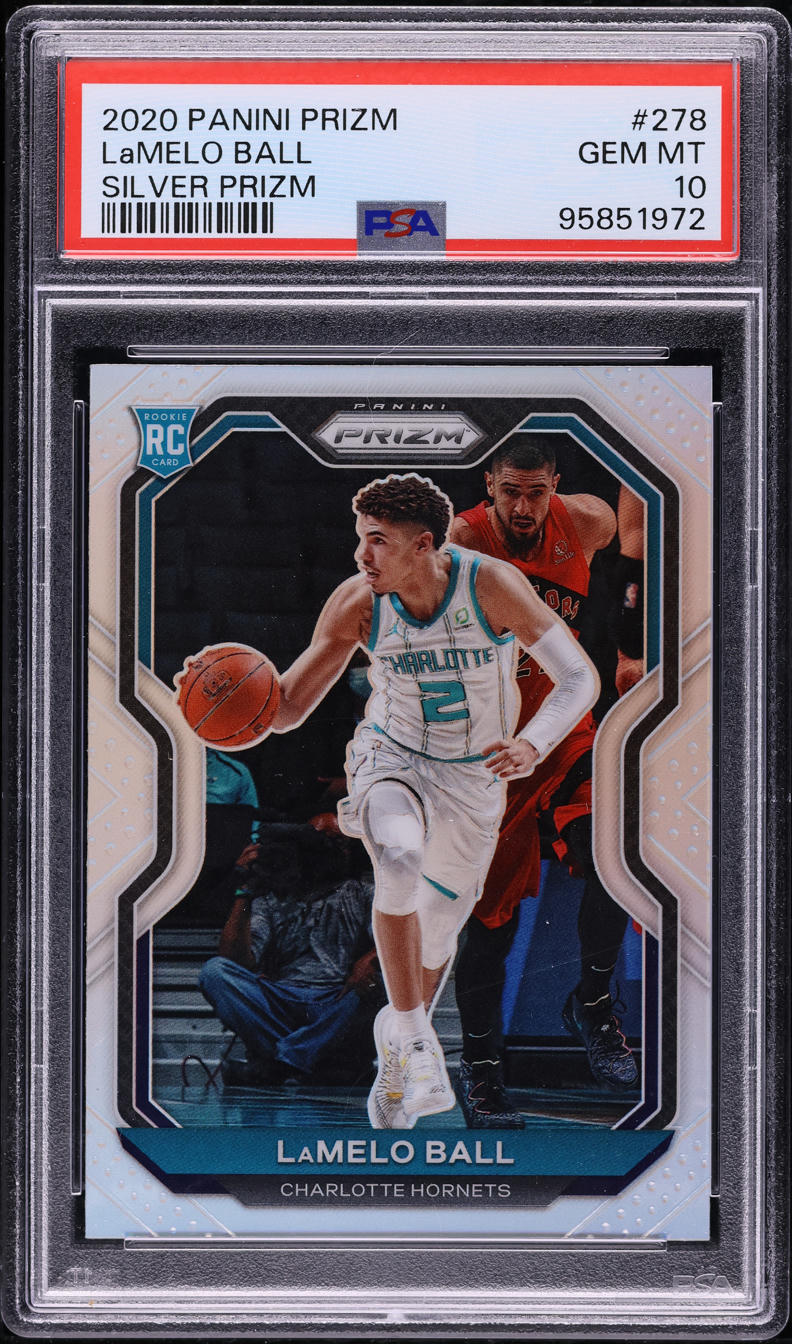 2020 Panini Prizm Silver LaMelo Ball ROOKIE #278 PSA 10 GEM MINT