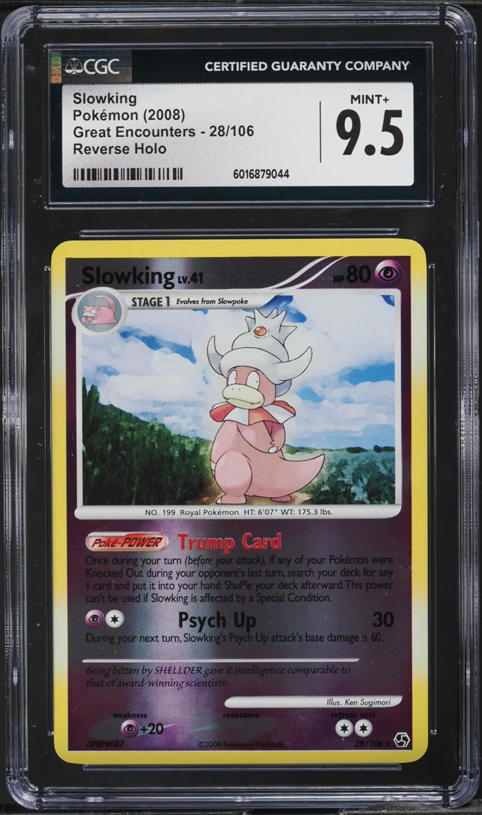 2008 Pokemon DP Great Encounters Reverse Holo Slowking #28 CGC 9.5 MINT+