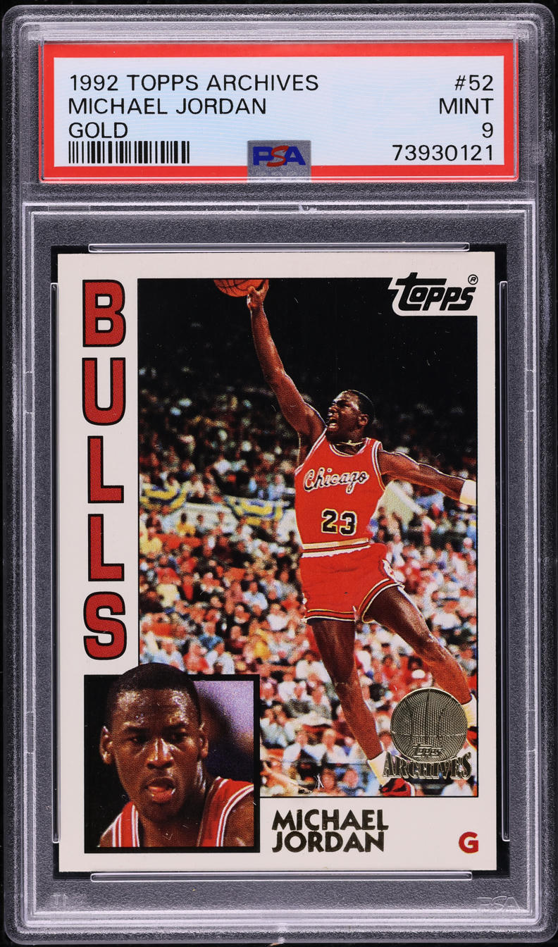 1992 Topps Archives Gold Michael Jordan #52 PSA 9 MINT