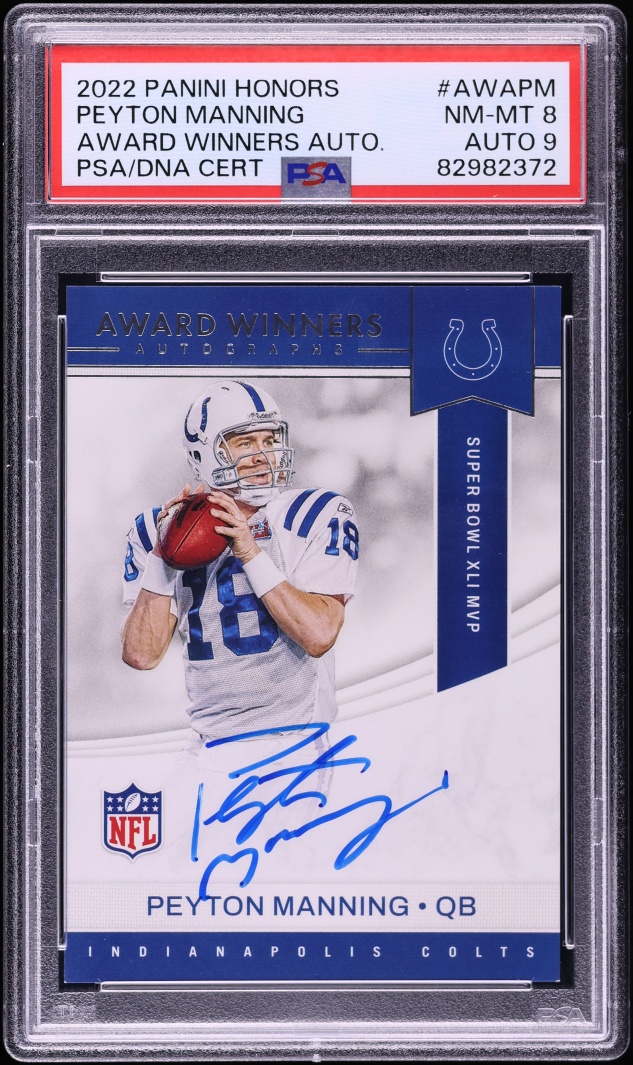 Peyton Manning #PM 2023 Panini National Treasures Football Spectra HOF Signatures Prizm