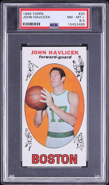 1969 Topps Basketball John Havlicek ROOKIE #20 PSA 8.5 NM-MT+