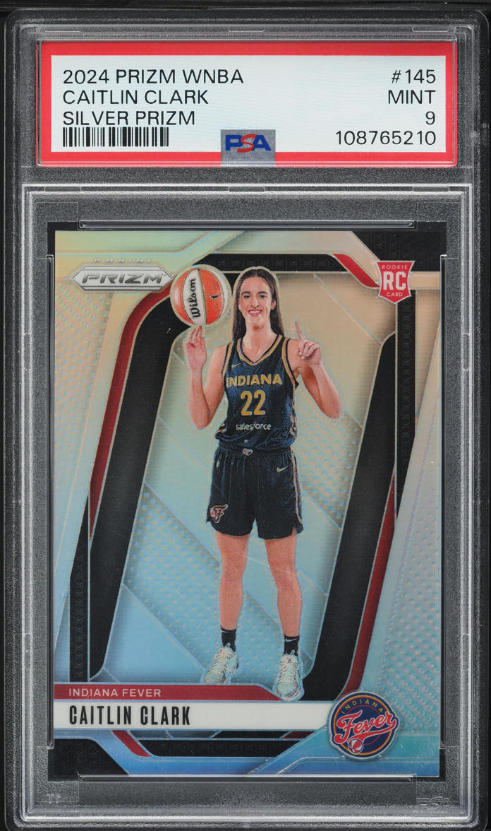 2024 Panini Prizm WNBA Silver Caitlin Clark ROOKIE #145 PSA 9 MINT