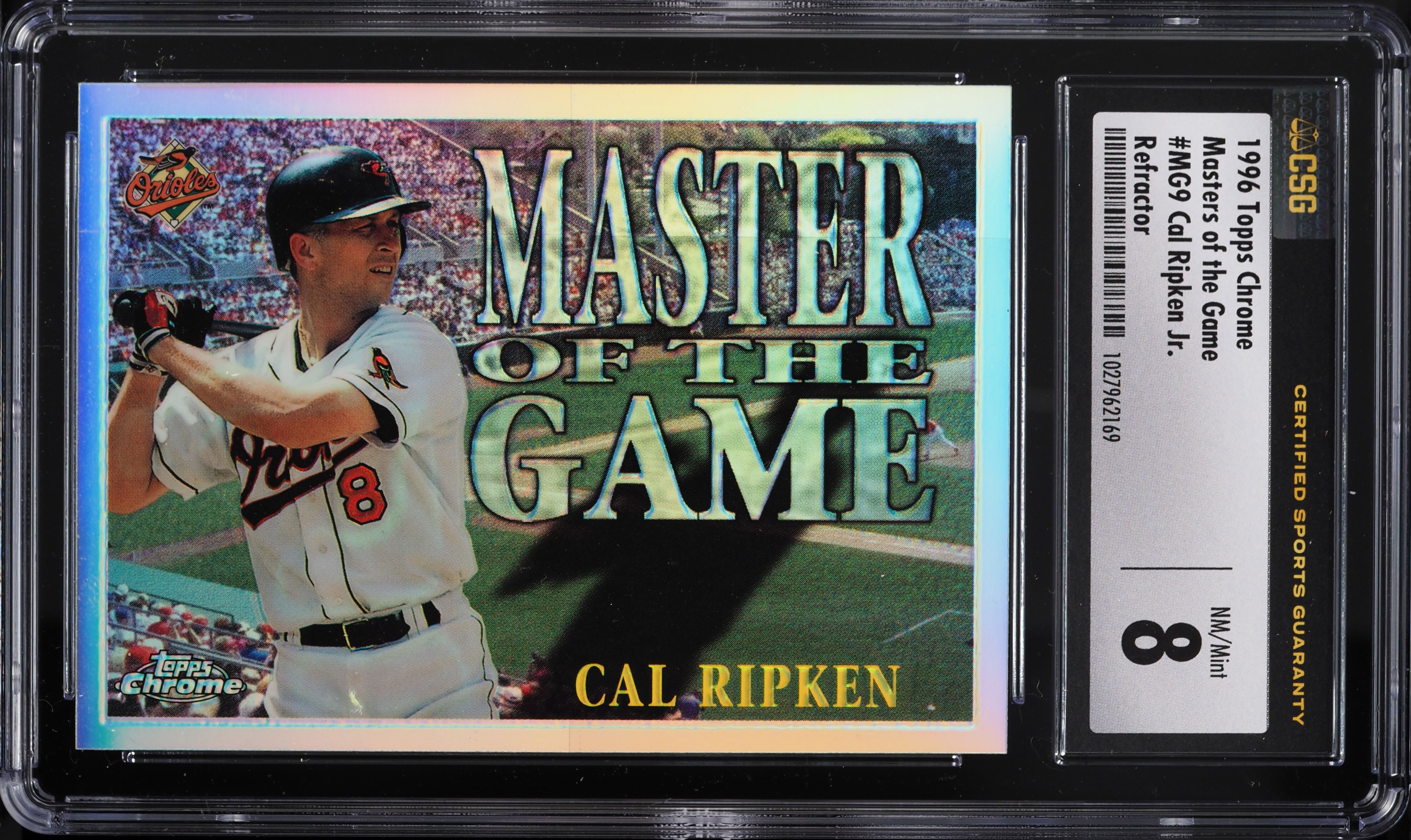 1996 Topps Chrome Masters Of The Game Refractor Cal Ripken Jr. #MG9 CSG 8 NM-MT