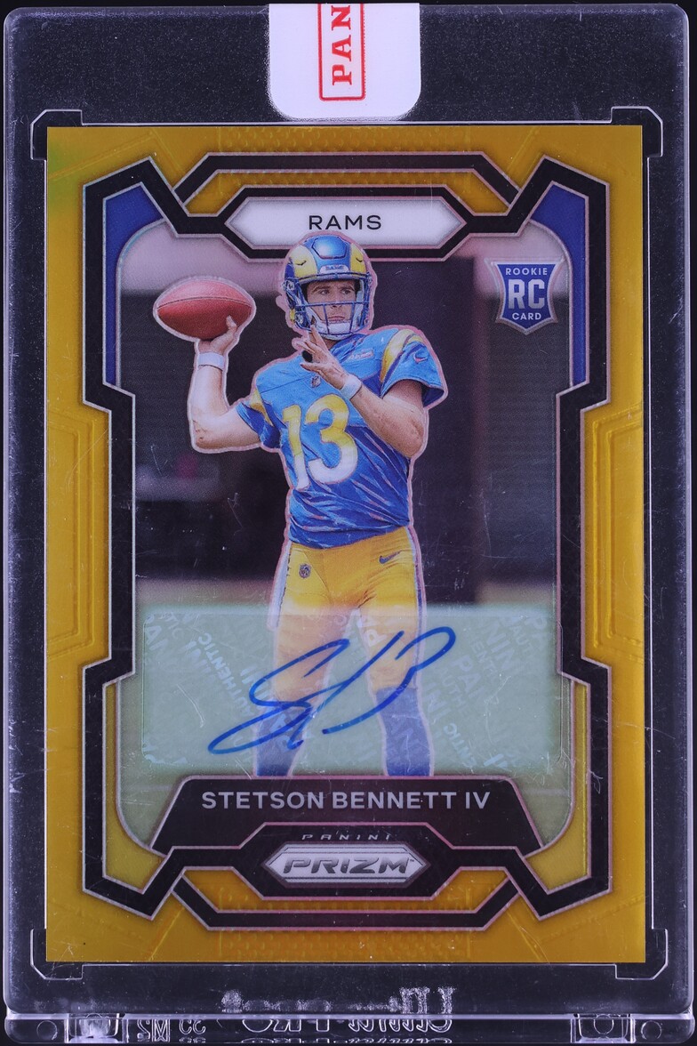 2023 Panini Prizm Gold Stetson Bennett IV ROOKIE AUTO /10 #358