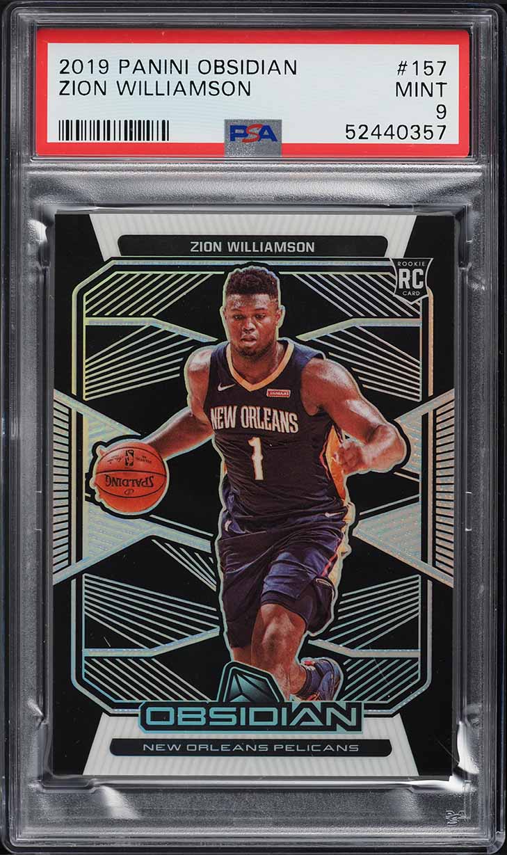 2019 Panini Obsidian Zion Williamson ROOKIE #157 PSA 9 MINT