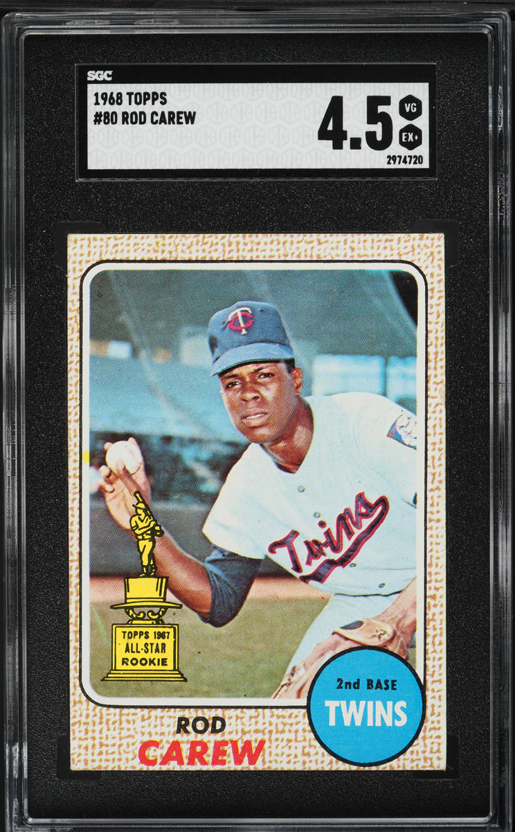 1968 Topps Rod Carew #80 SGC 4.5 VGEX+