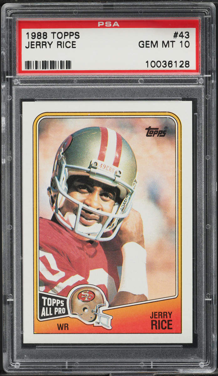 1988 Topps Football Jerry Rice #43 PSA 10 GEM MINT