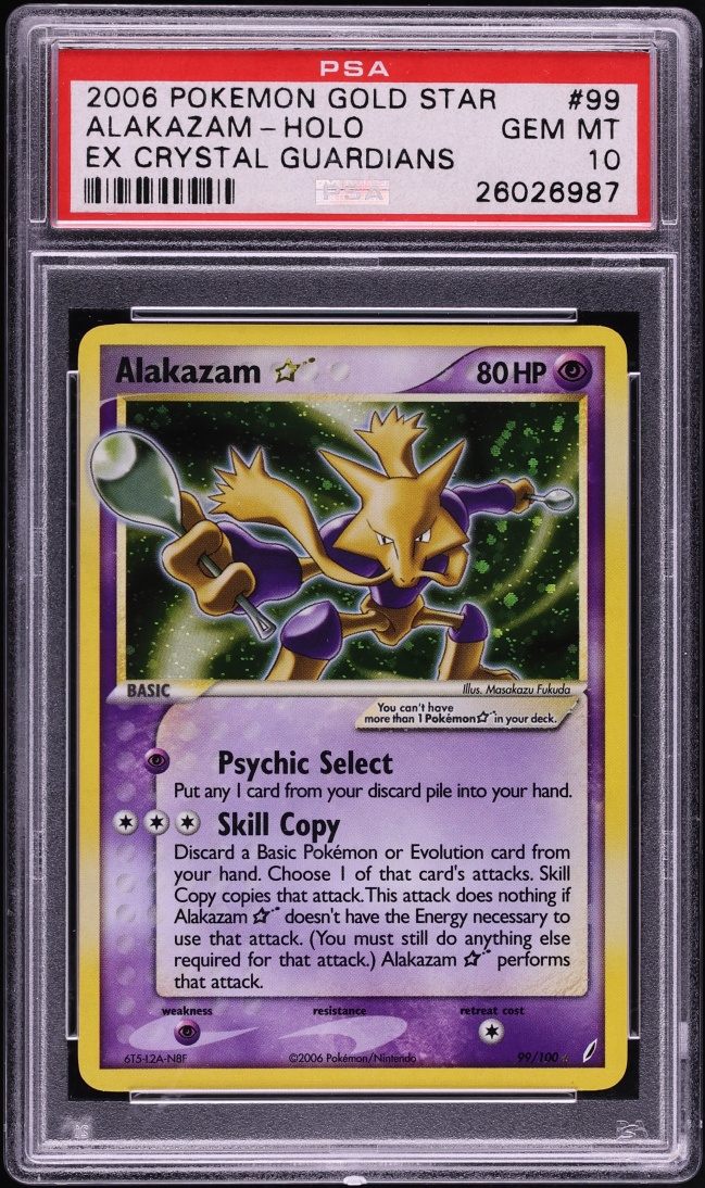 Alakazam Gold Star — Crystal Guardians