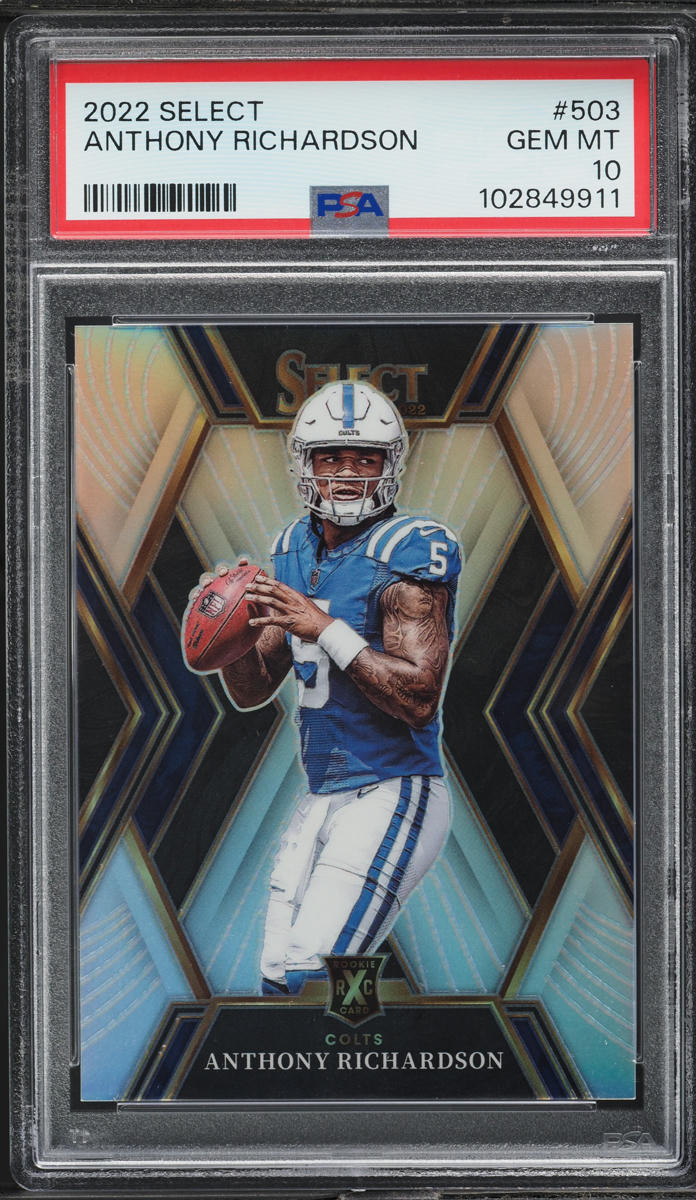 2022 Select '23 XRC Silver Prizm Anthony Richardson ROOKIE #503 PSA 10 GEM MINT