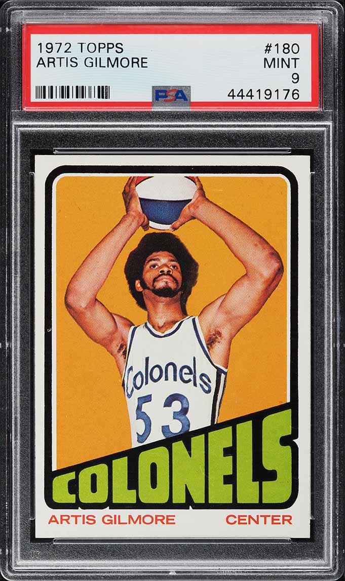 1972 Topps Basketball Artis Gilmore ROOKIE #180 PSA 9 MINT