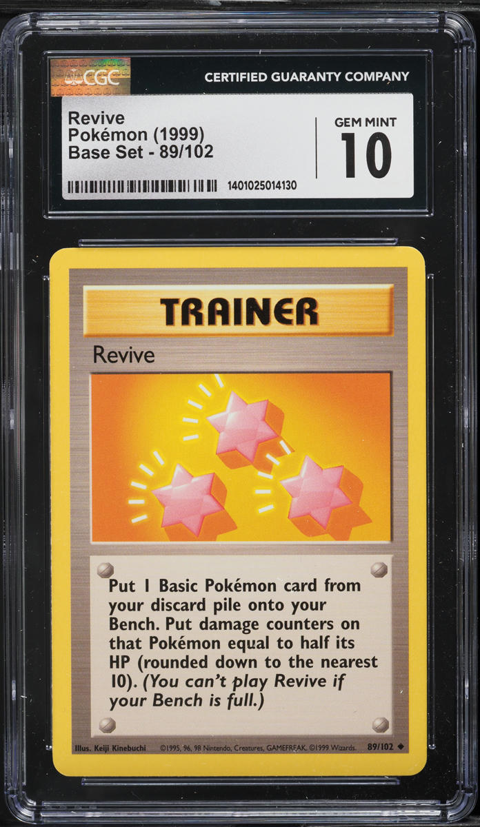 1999 Pokemon Base Set Revive #89 CGC 10 GEM MINT