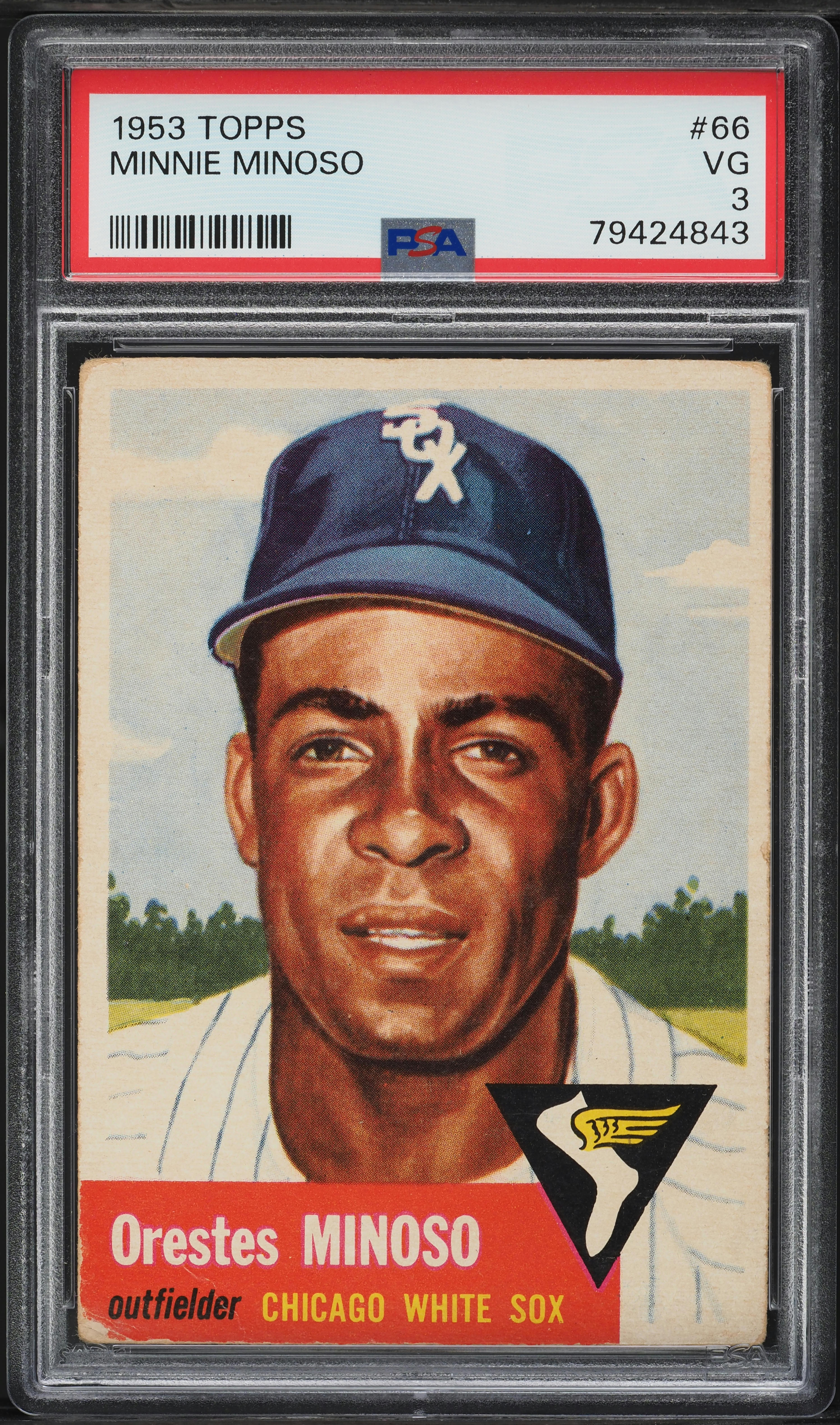 1953 Topps Minnie Minoso #66 PSA 3 VG