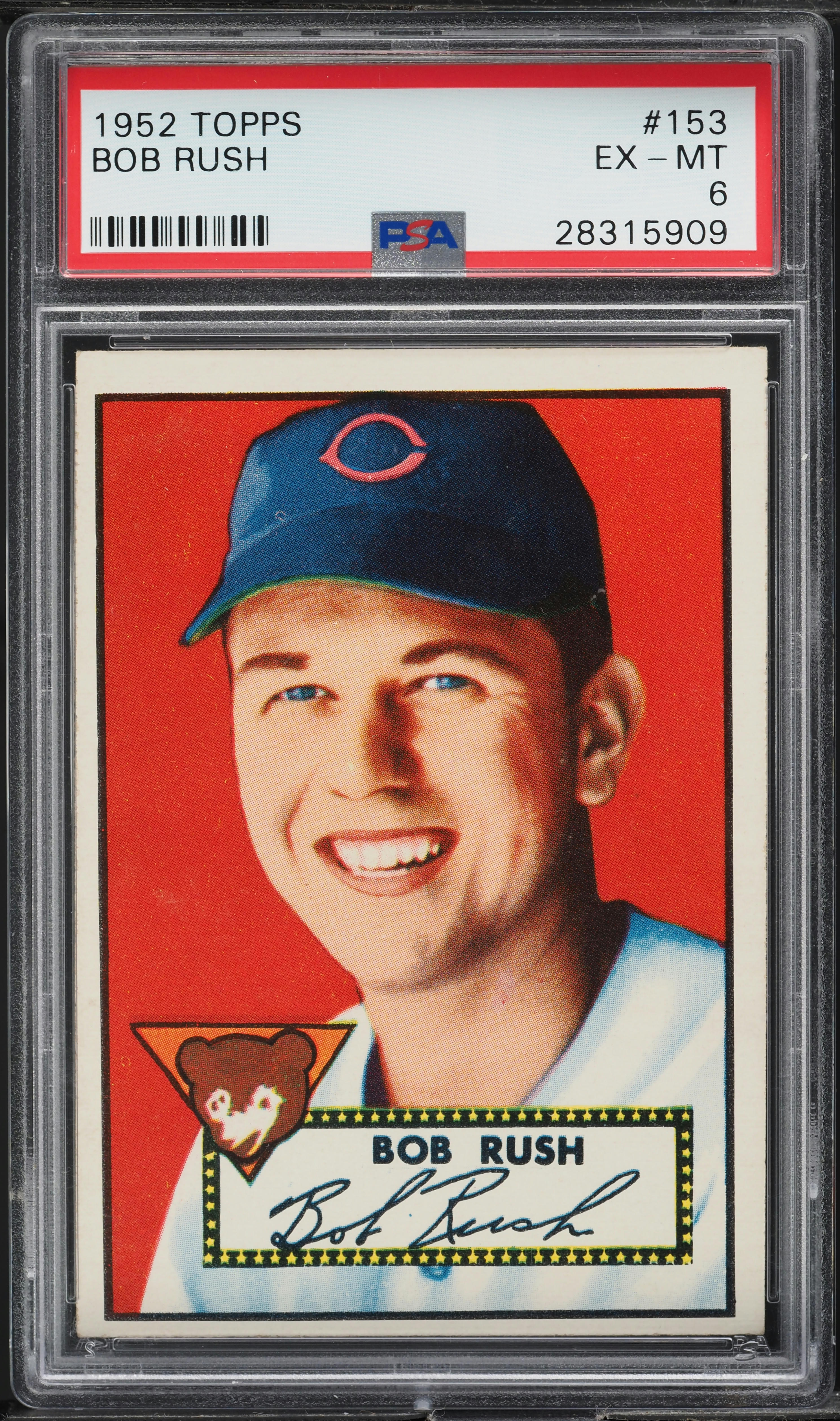 1952 Topps Bob Rush #153 PSA 6 EXMT