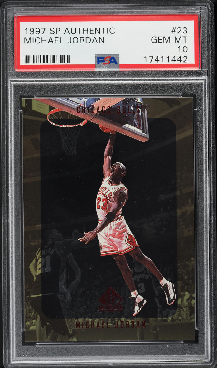 1997 SP Authentic Basketball Michael Jordan #23 PSA 10 GEM MINT