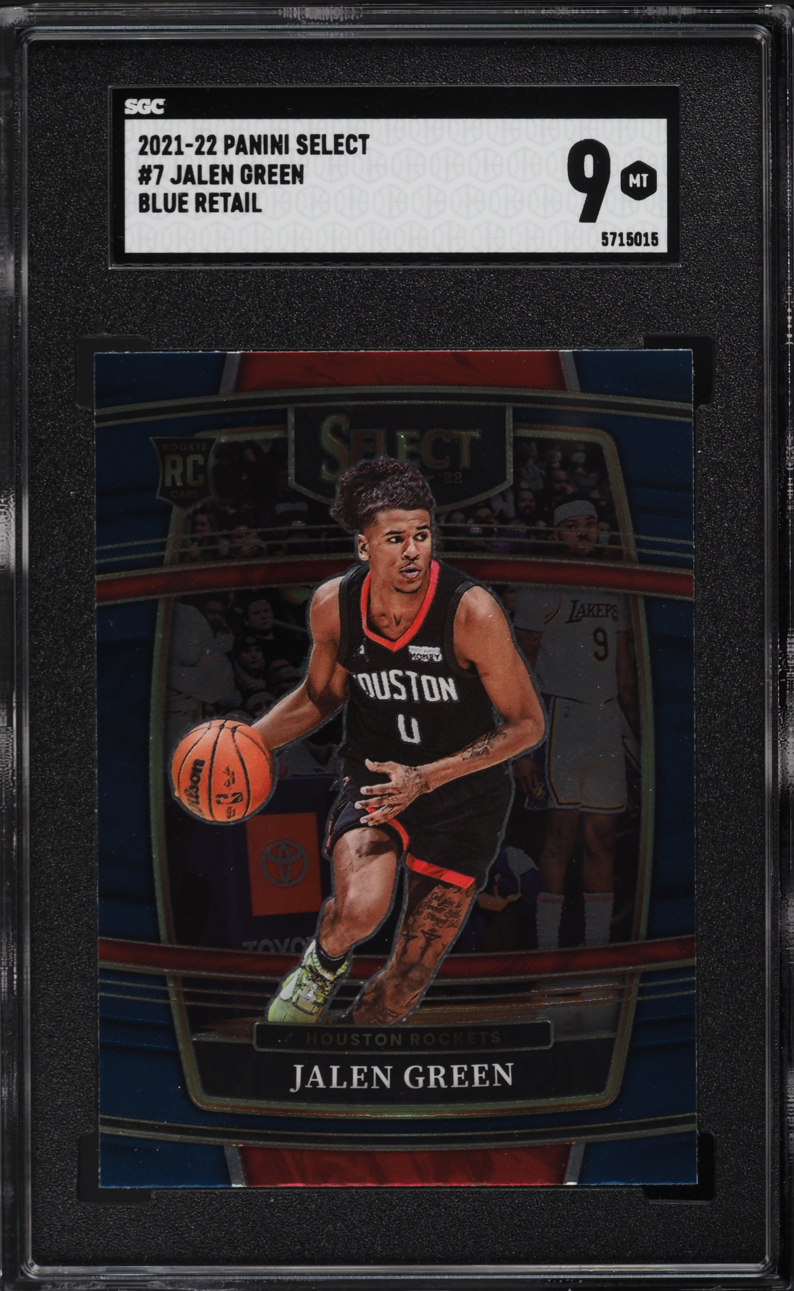 2021 Select Concourse Blue Retail Jalen Green ROOKIE #7 SGC 9 MINT