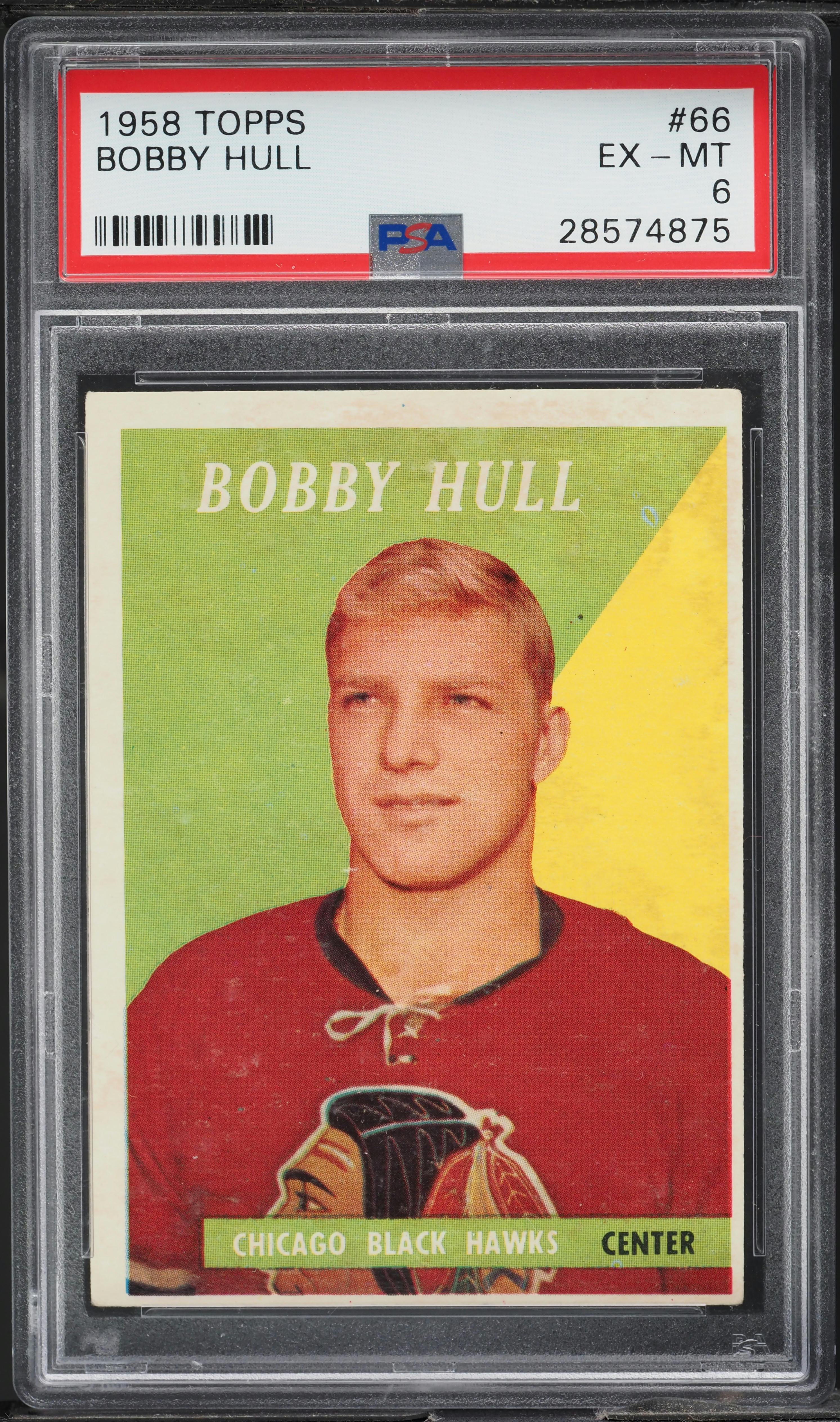 1958 Topps Bobby Hull #66 PSA 6 EXMT