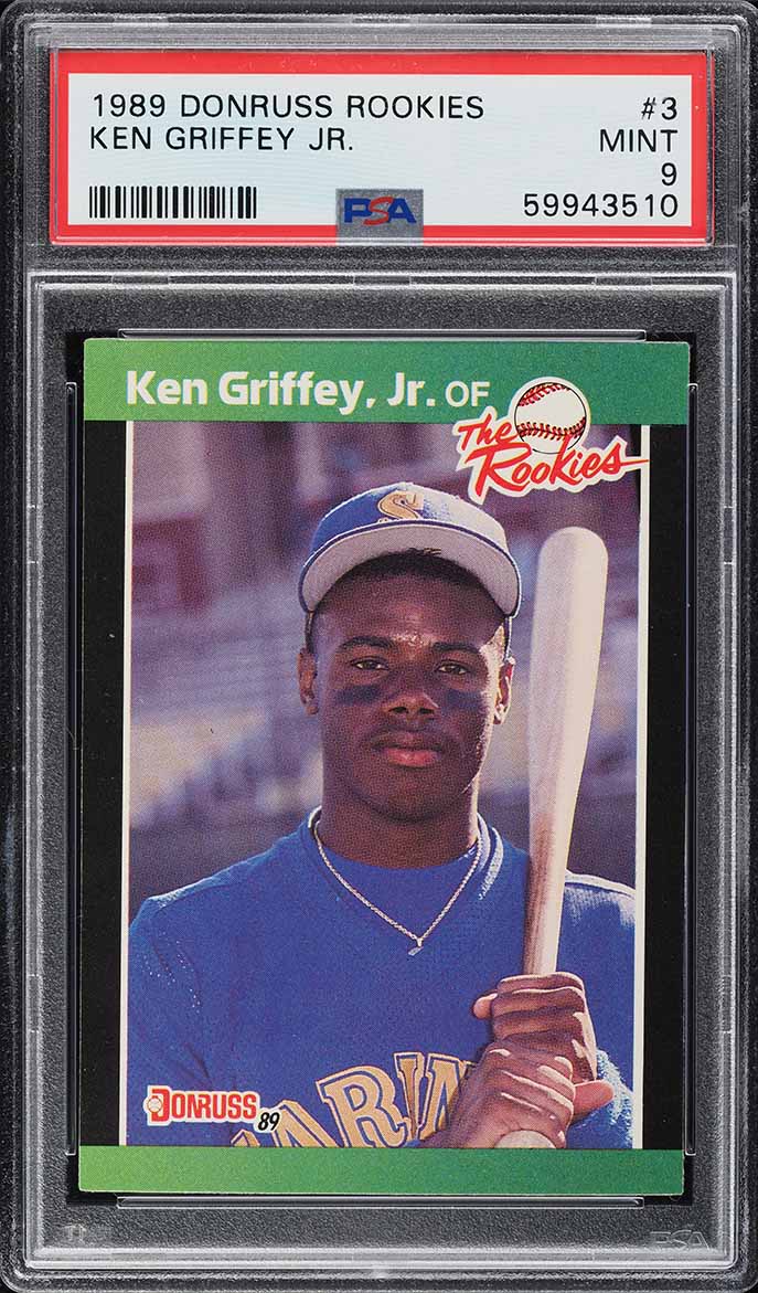 1989 Donruss The Rookies Ken Griffey Jr. ROOKIE #3 PSA 9 MINT