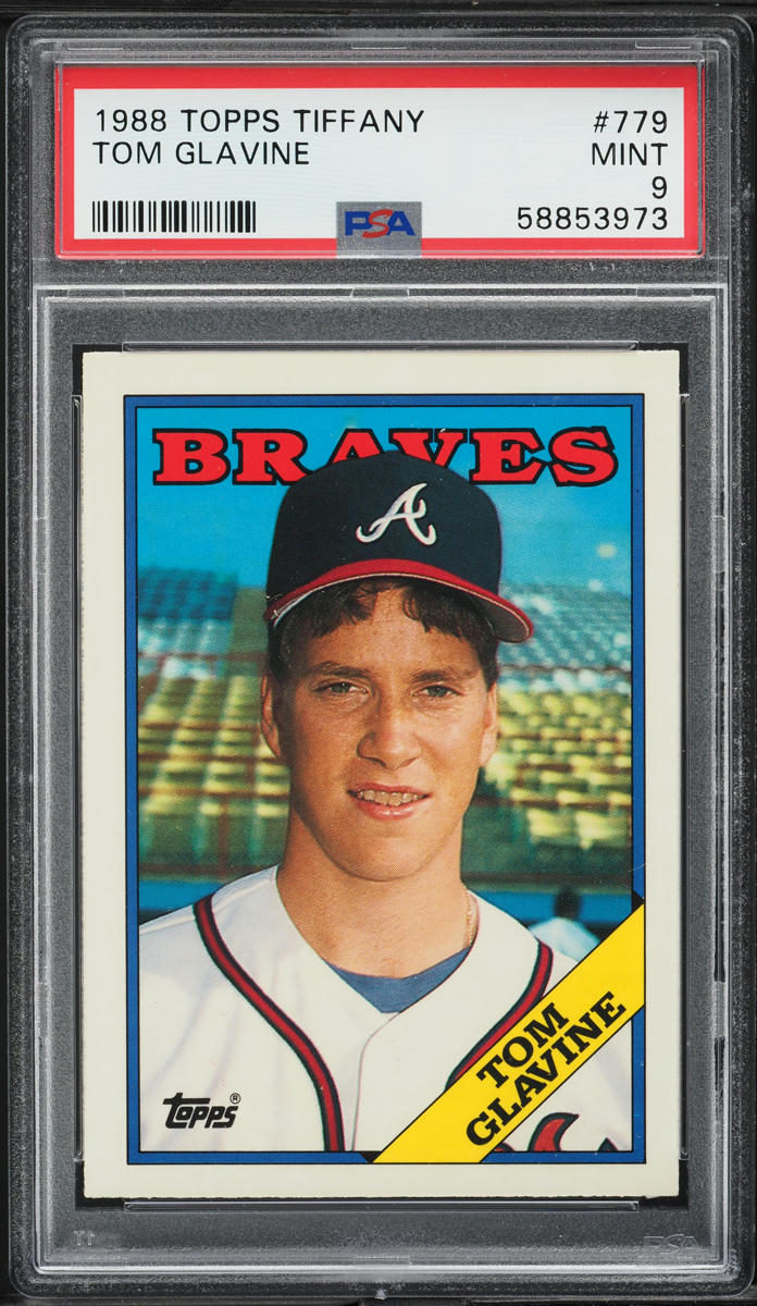 1988 Topps Tiffany Tom Glavine ROOKIE #779 PSA 9 MINT