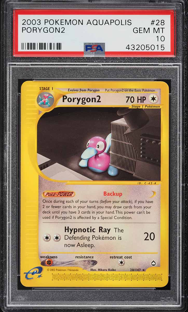 2003 Pokemon Aquapolis Porygon2 #28 PSA 10 GEM MINT
