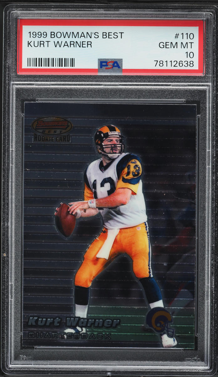 1999 Bowman's Best Kurt Warner ROOKIE #110 PSA 10 GEM MINT