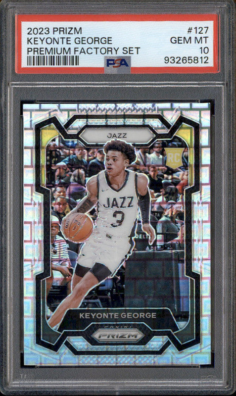 2023 Panini Prizm Premium Factory Set #127 Keyonte George RC Rookie /150 PSA 10