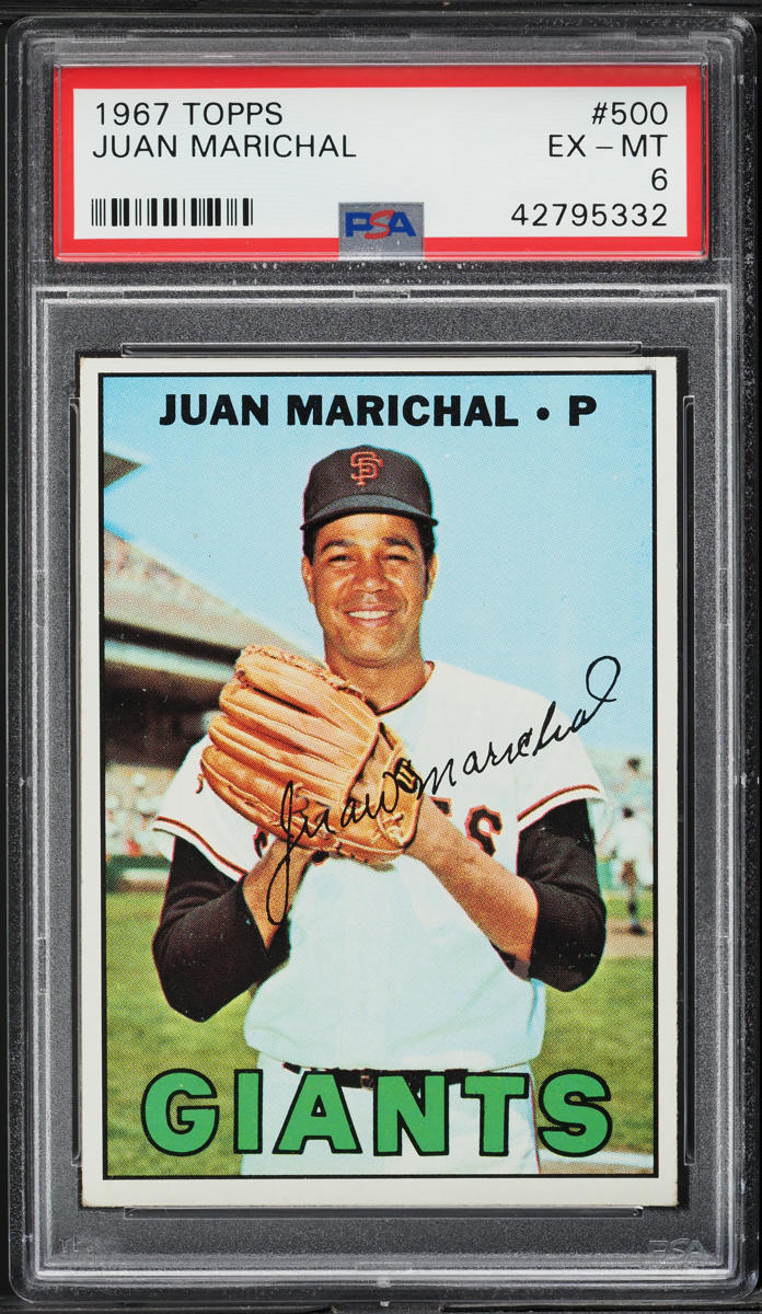 1967 Topps Juan Marichal #500 PSA 6 EXMT