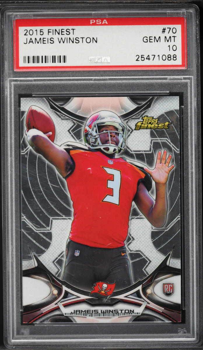 2015 Finest Football Jameis Winston ROOKIE #70 PSA 10 GEM MINT