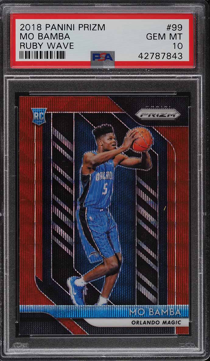 2018 Panini Prizm Ruby Wave Mo Bamba ROOKIE #99 PSA 10 GEM MINT