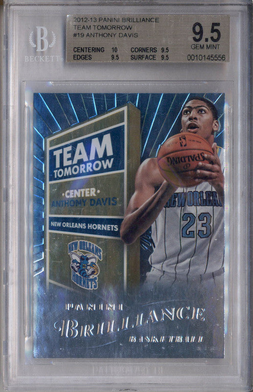 2012 Panini Brilliance Team Tomorrow #19 Anthony Davis BGS 9.5