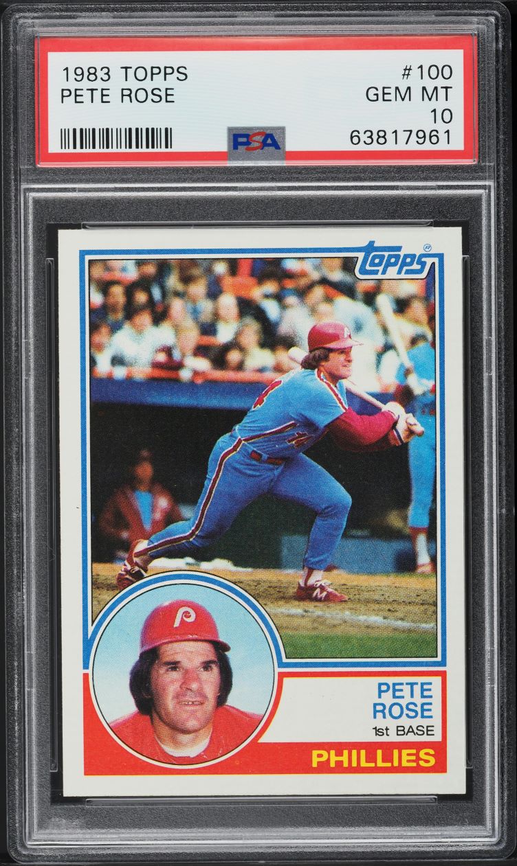 1983 Topps Pete Rose #100 PSA 10 GEM MINT