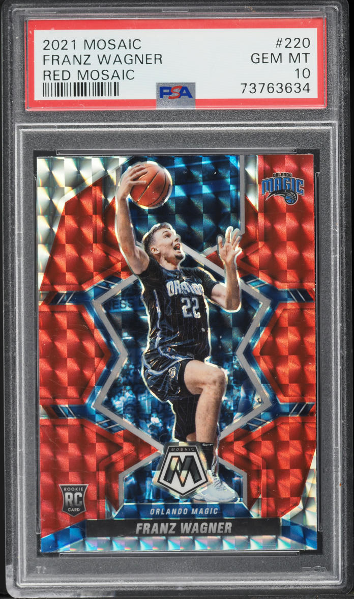 2021 Panini Mosaic Red Franz Wagner ROOKIE #220 PSA 10 GEM MINT