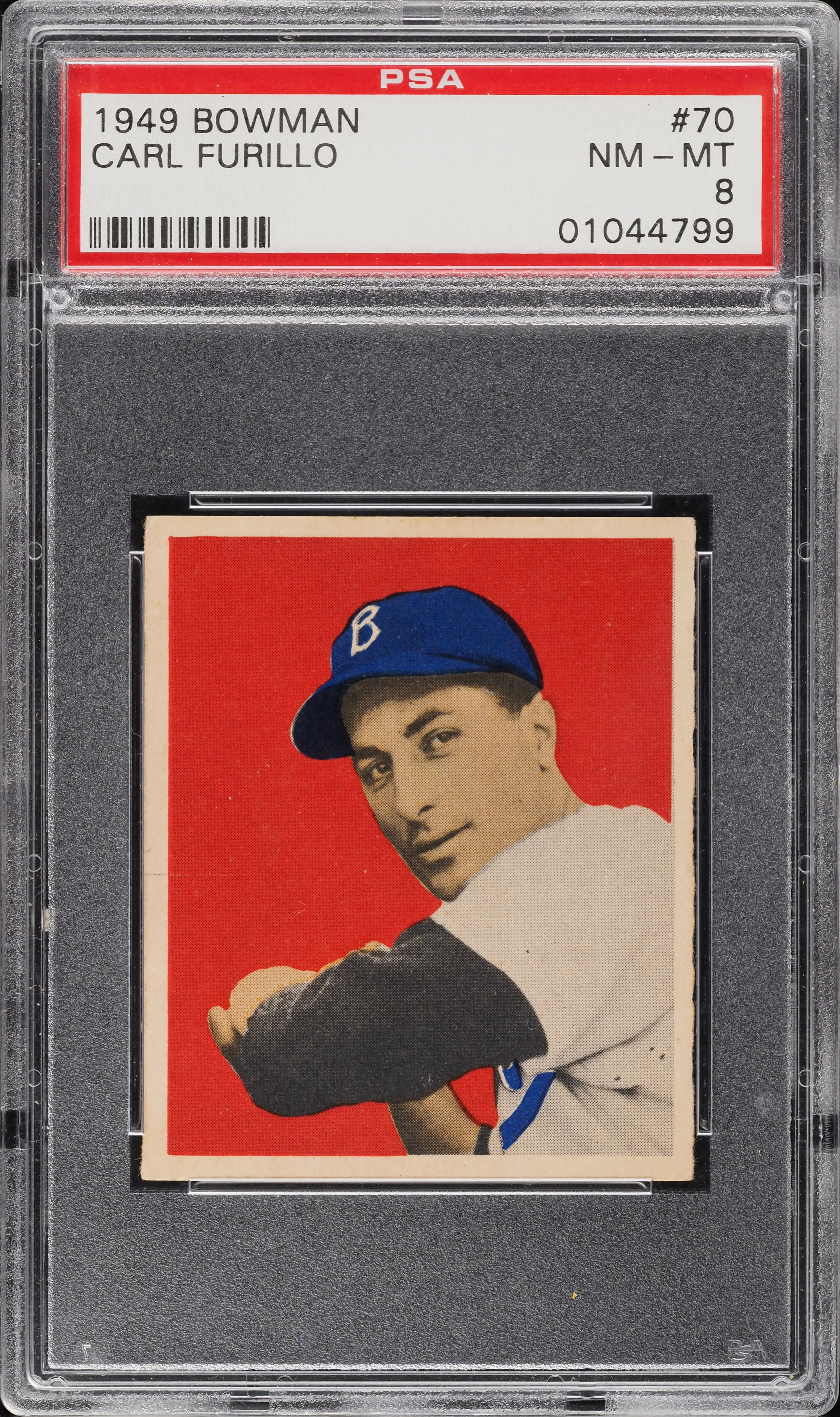 1949 Bowman Carl Furillo ROOKIE #70 PSA 8 NM-MT