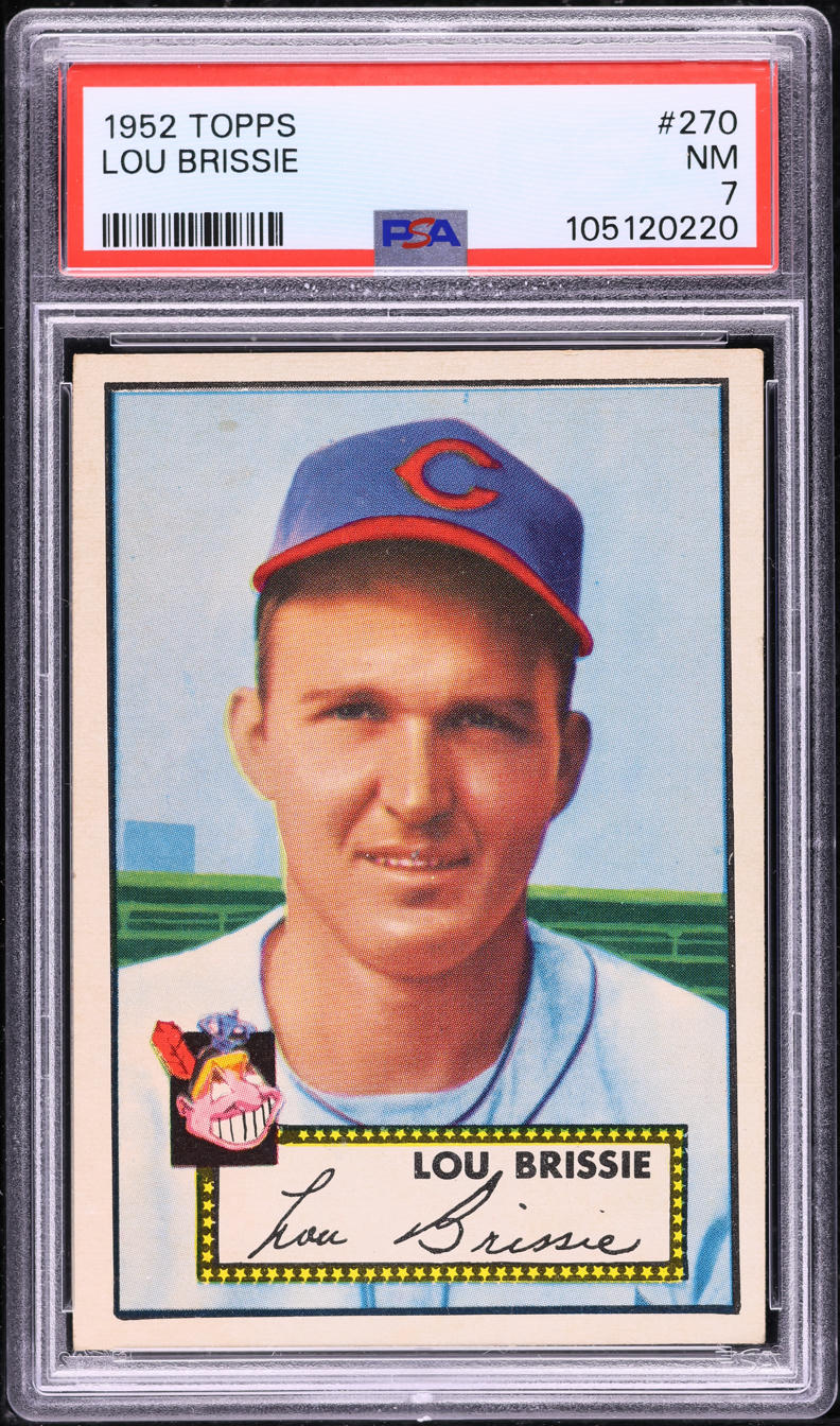 1952 Topps Lou Brissie #270 PSA 7 NRMT