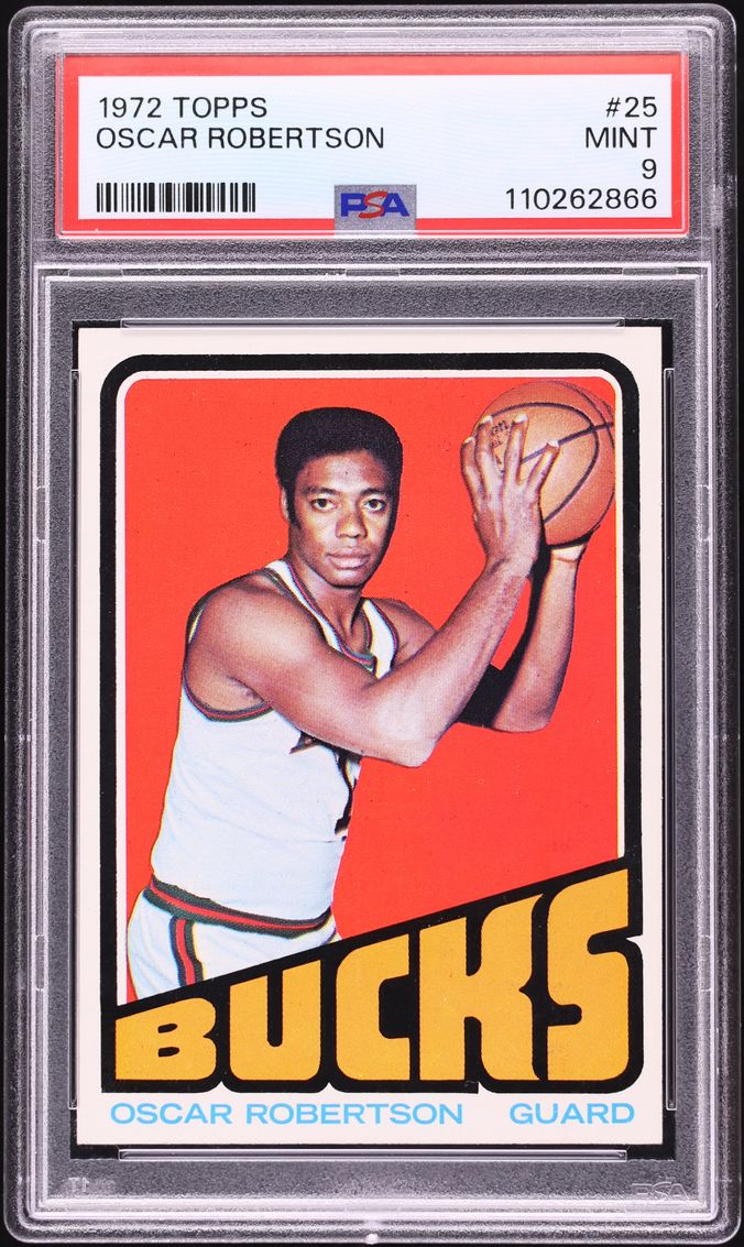 1972 Topps Basketball Oscar Robertson #25 PSA 9 MINT