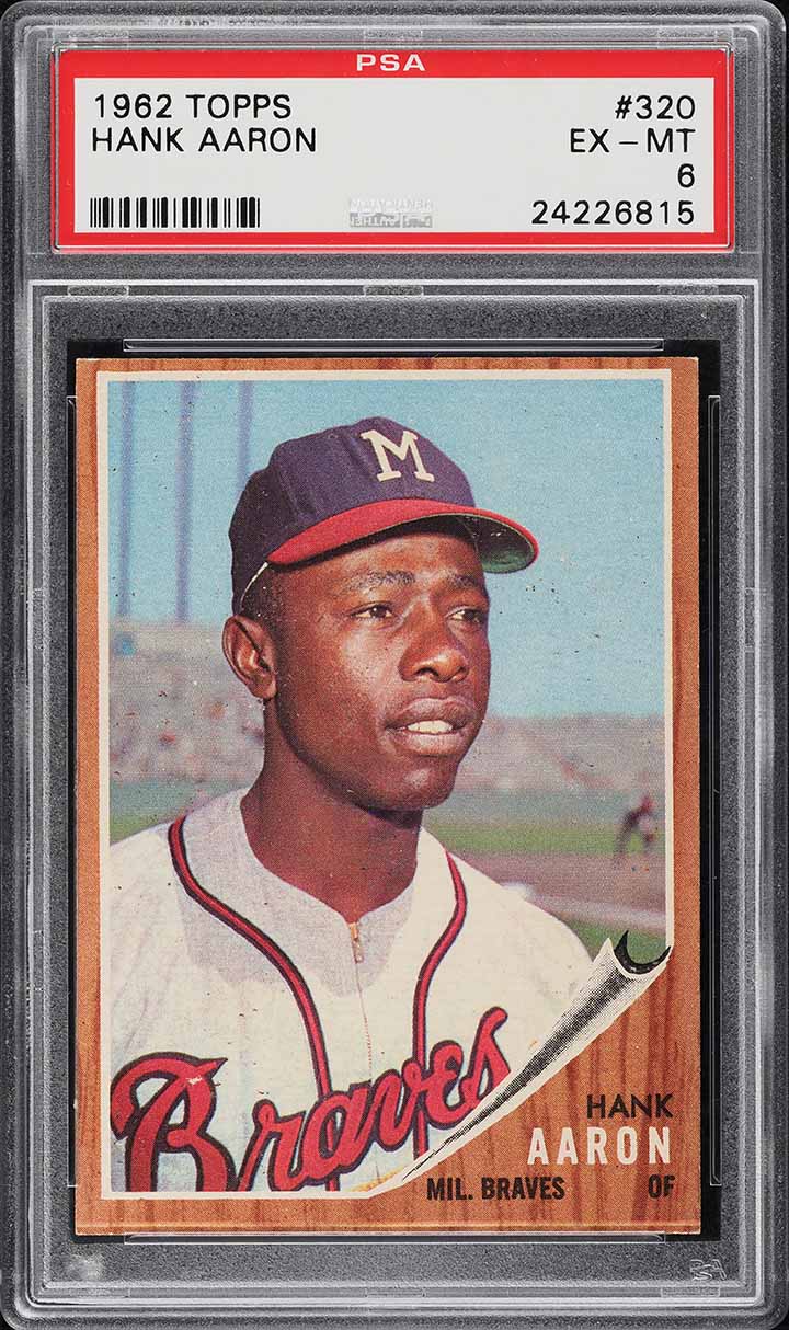 1962 Topps Hank Aaron #320 PSA 6 EXMT