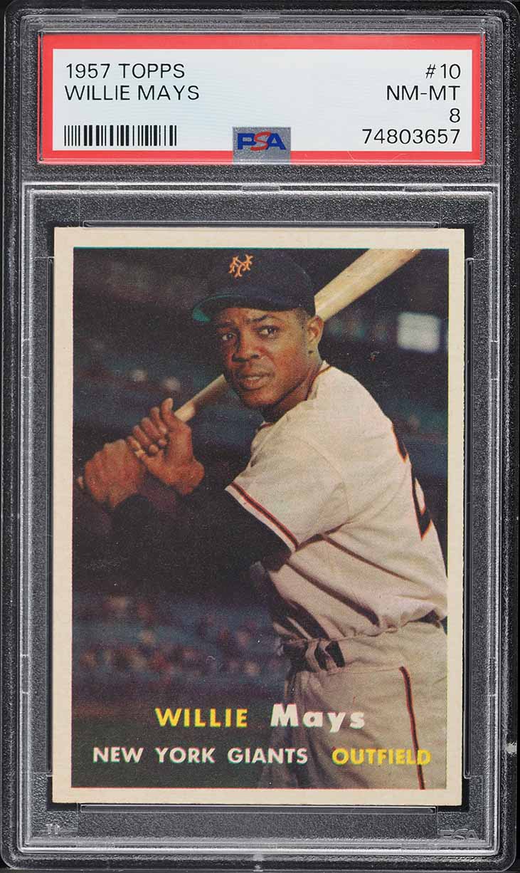 1957 Topps Willie Mays #10 PSA 8 NM-MT