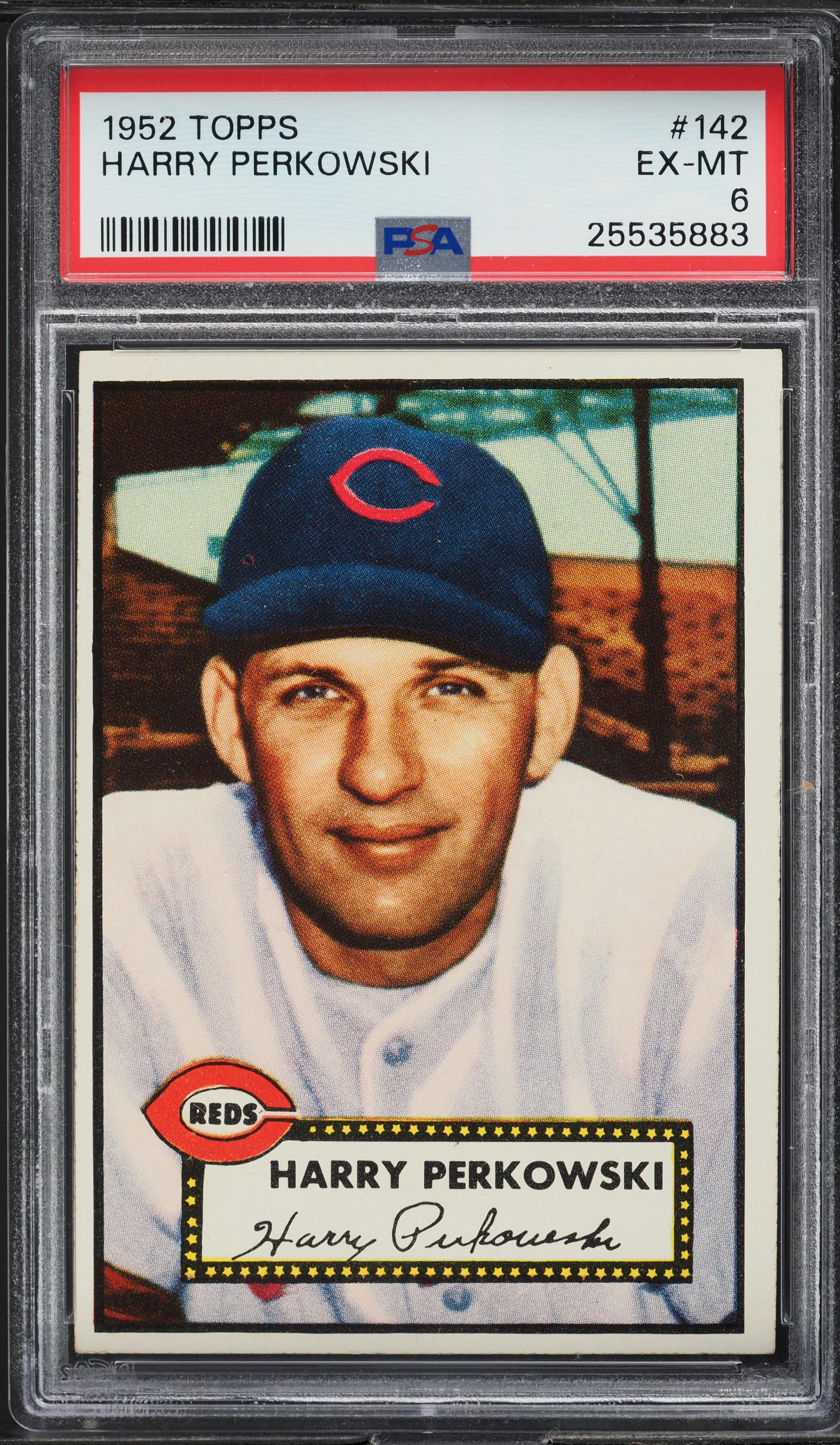 1952 Topps Harry Perkowski #142 PSA 6 EXMT