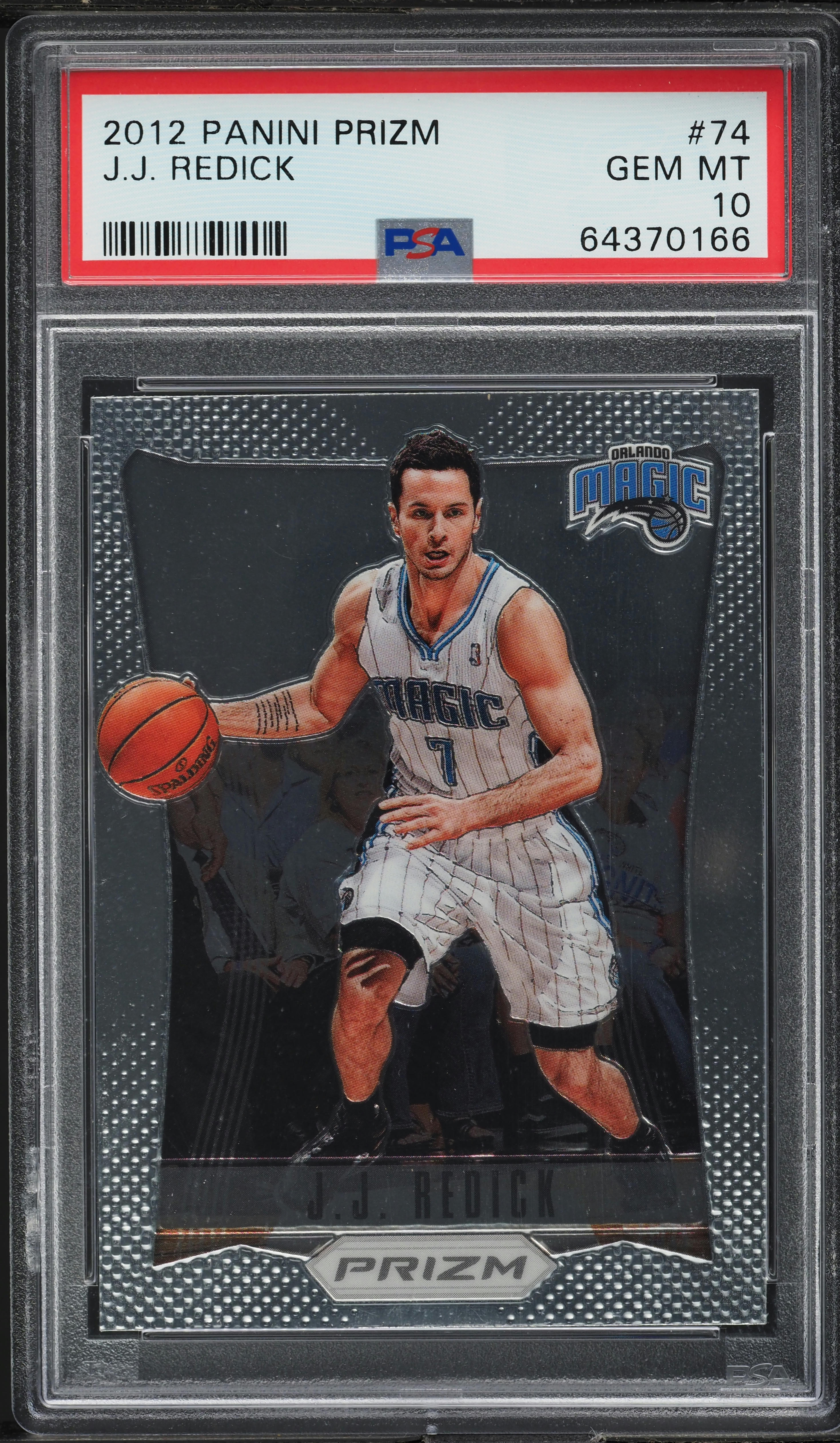 2012 Panini Prizm J.J. Redick #74 PSA 10 GEM MINT