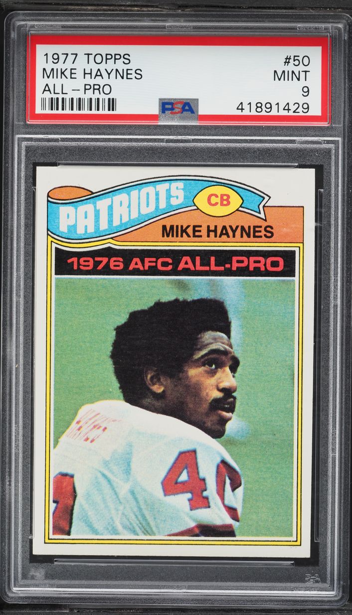 1977 Topps Football Mike Haynes ROOKIE #50 PSA 9 MINT