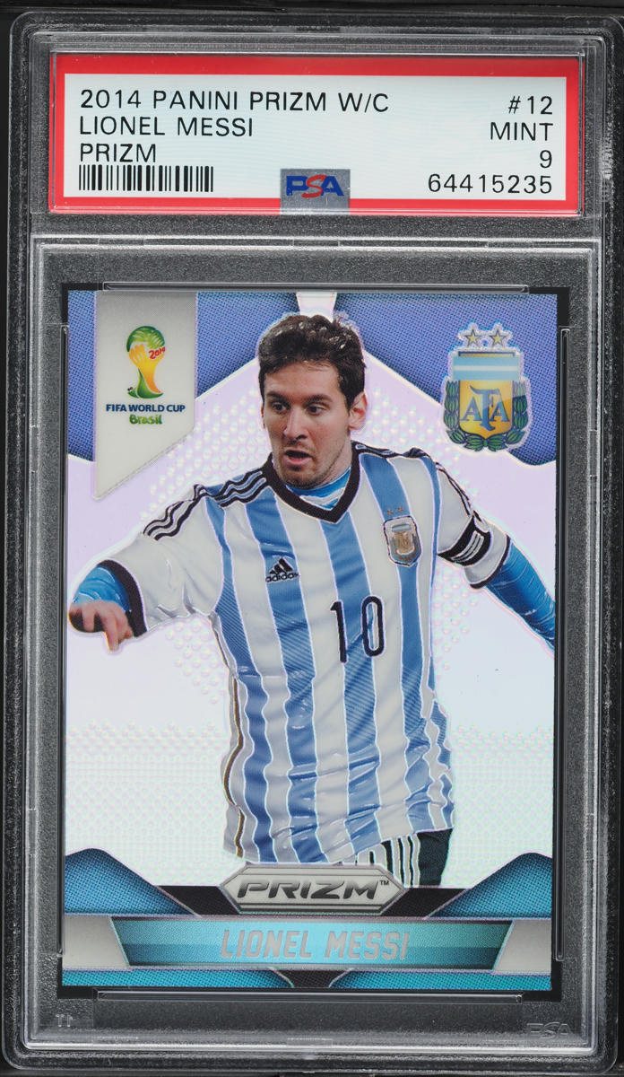2014 Panini Prizm World Cup Silver Lionel Messi #12 PSA 9 MINT