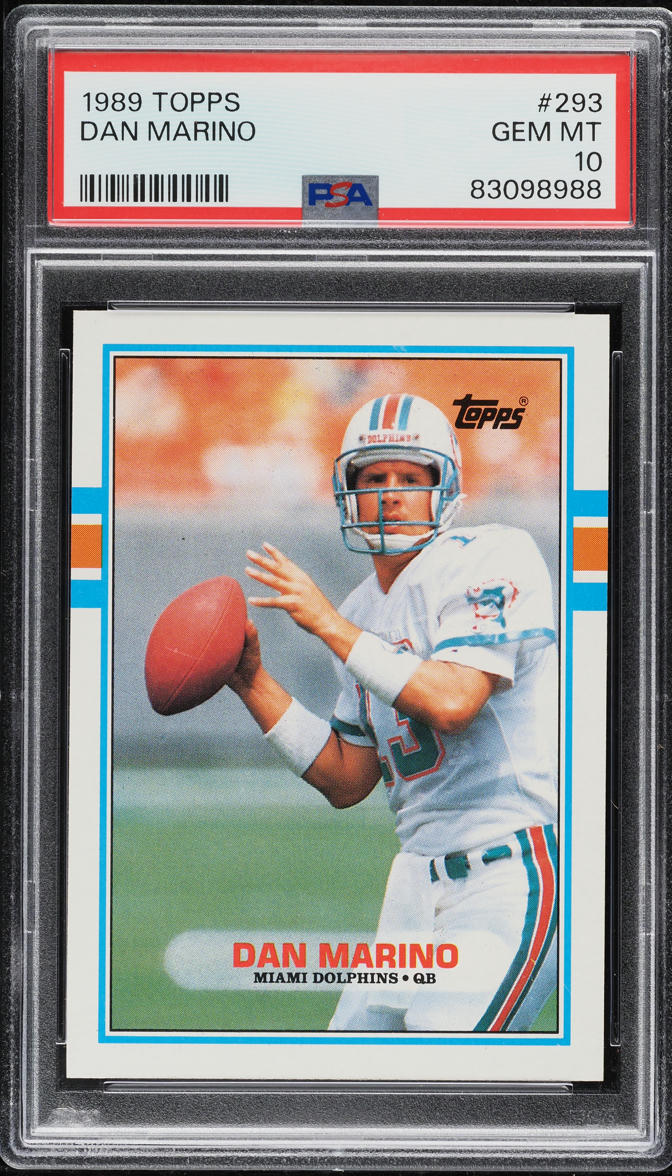 1989 Topps Football Dan Marino #293 PSA 10 GEM MINT