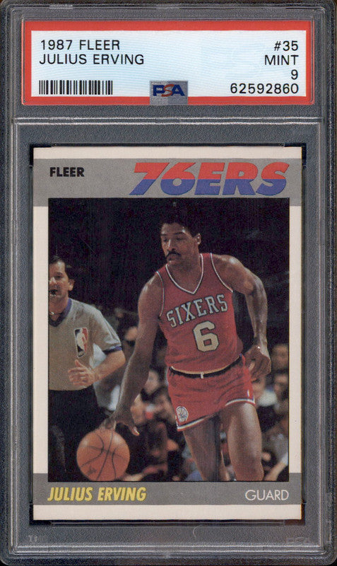 1987 Fleer #35 Julius Erving PSA 9