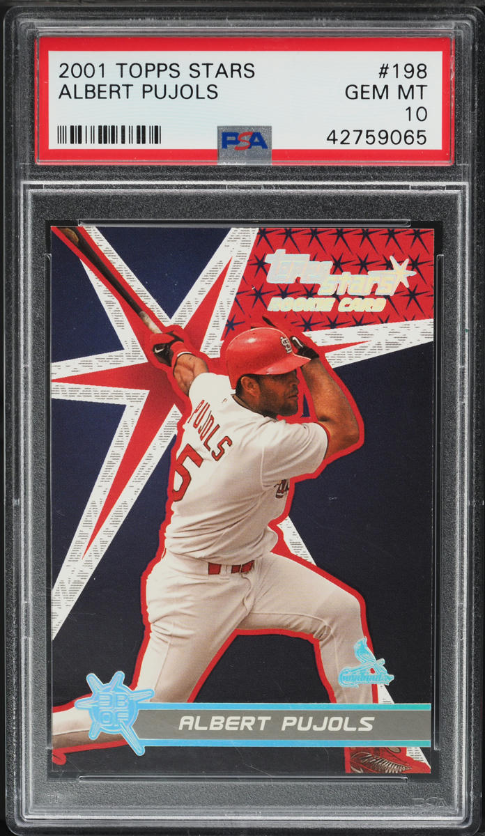 2001 Topps Stars Albert Pujols ROOKIE #198 PSA 10 GEM MINT