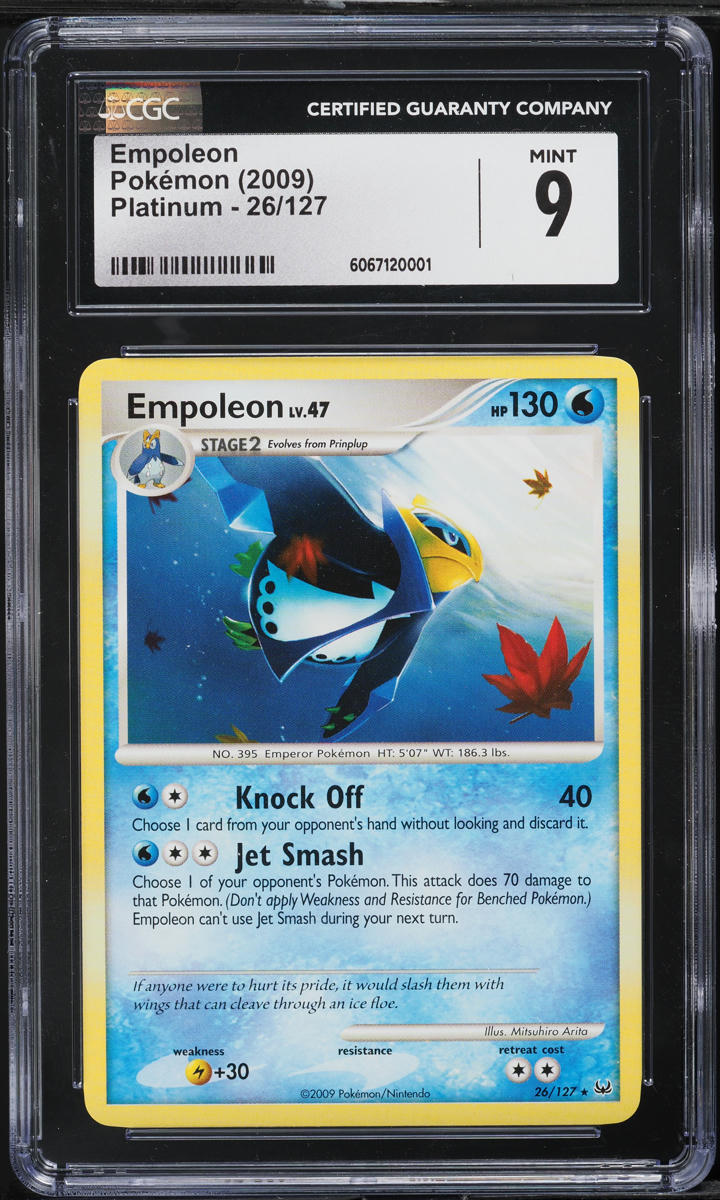 2009 Pokemon Platinum Empoleon #26 CGC 9 MINT