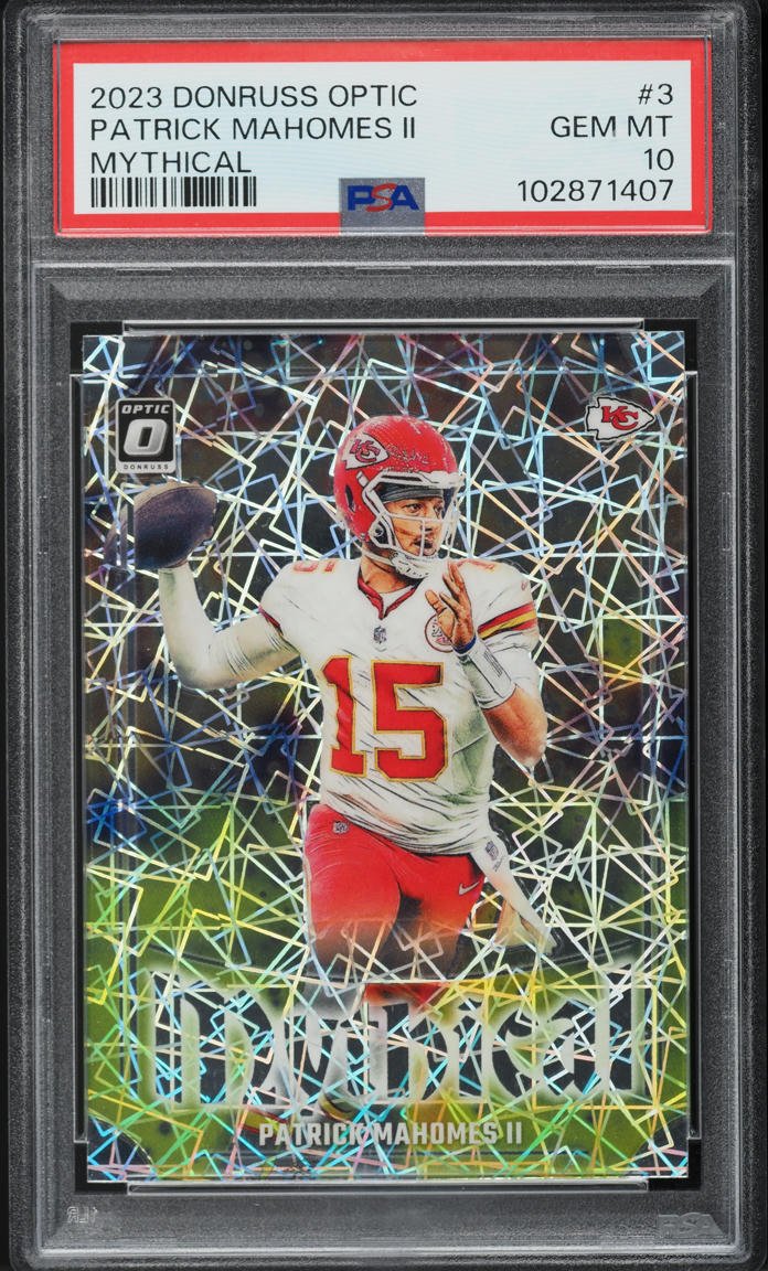 2023 Panini Donruss Optic Mythical Patrick Mahomes II #3 PSA 10 GEM MINT