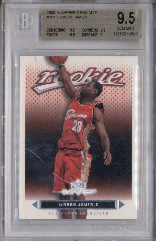 LeBron James 2003 Upper Deck MVP #201 Base Price Guide