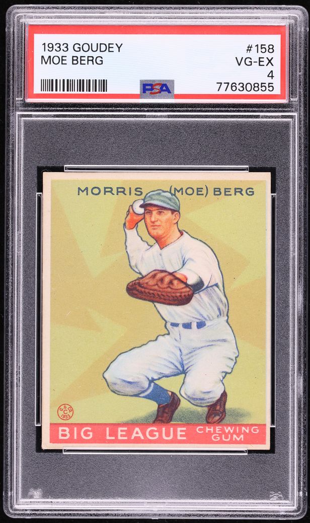 1933 Goudey Moe Berg #158 PSA 4 VGEX