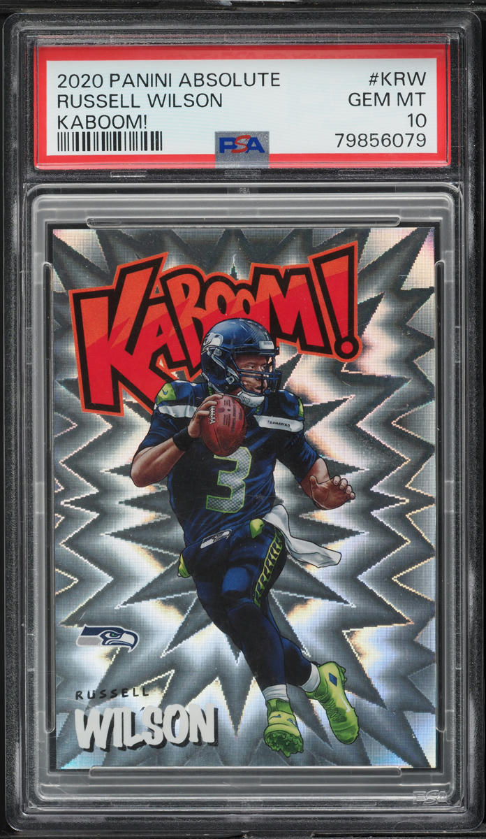 2020 Absolute Kaboom! Russell Wilson #K-RW PSA 10 GEM MINT