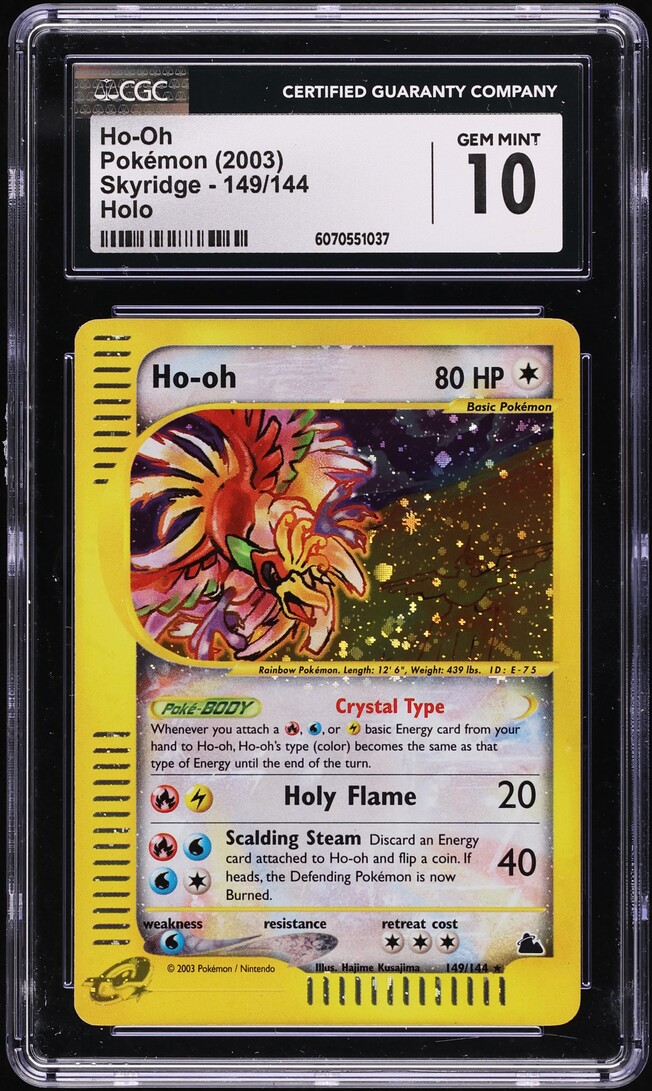 2003 Pokemon Skyridge Holo Ho-Oh #149 CGC 10 GEM MINT